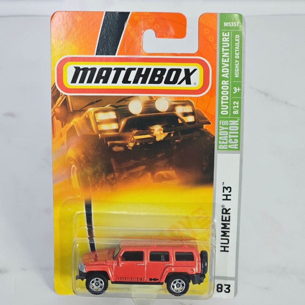 Matchbox Outdoor Adventure Hummer H3 Orange SUV Diecast Car 8/12 M5357 83 NEW